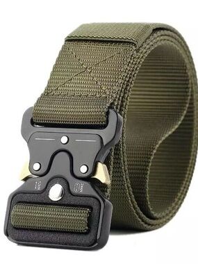 Tactical Olive Green Men's Web Belt